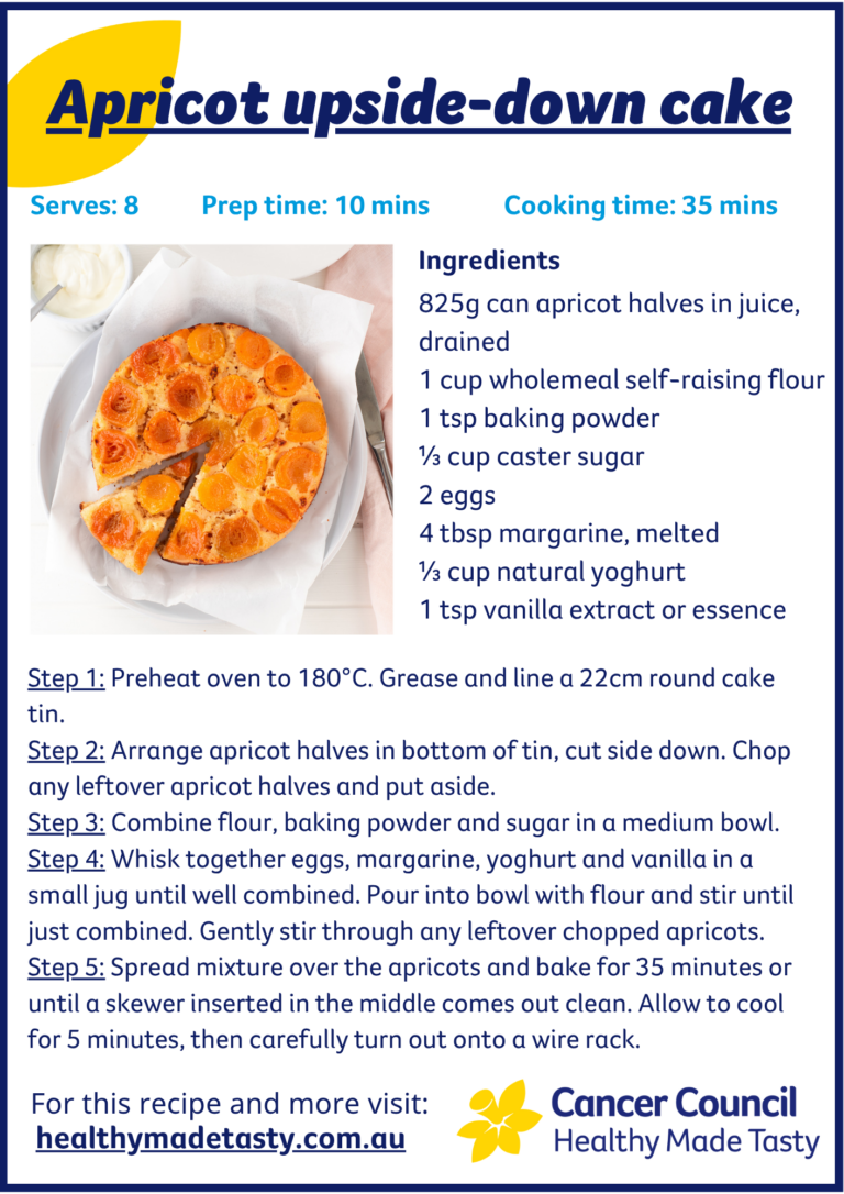 Apricot upside-down cake recipe