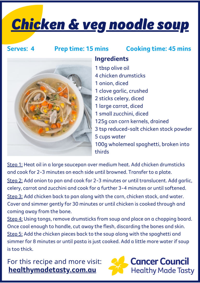 chicken and veg noodle soup recipe