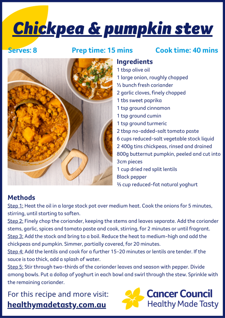 Chickpea and pumpkin stew_Recipe snippet