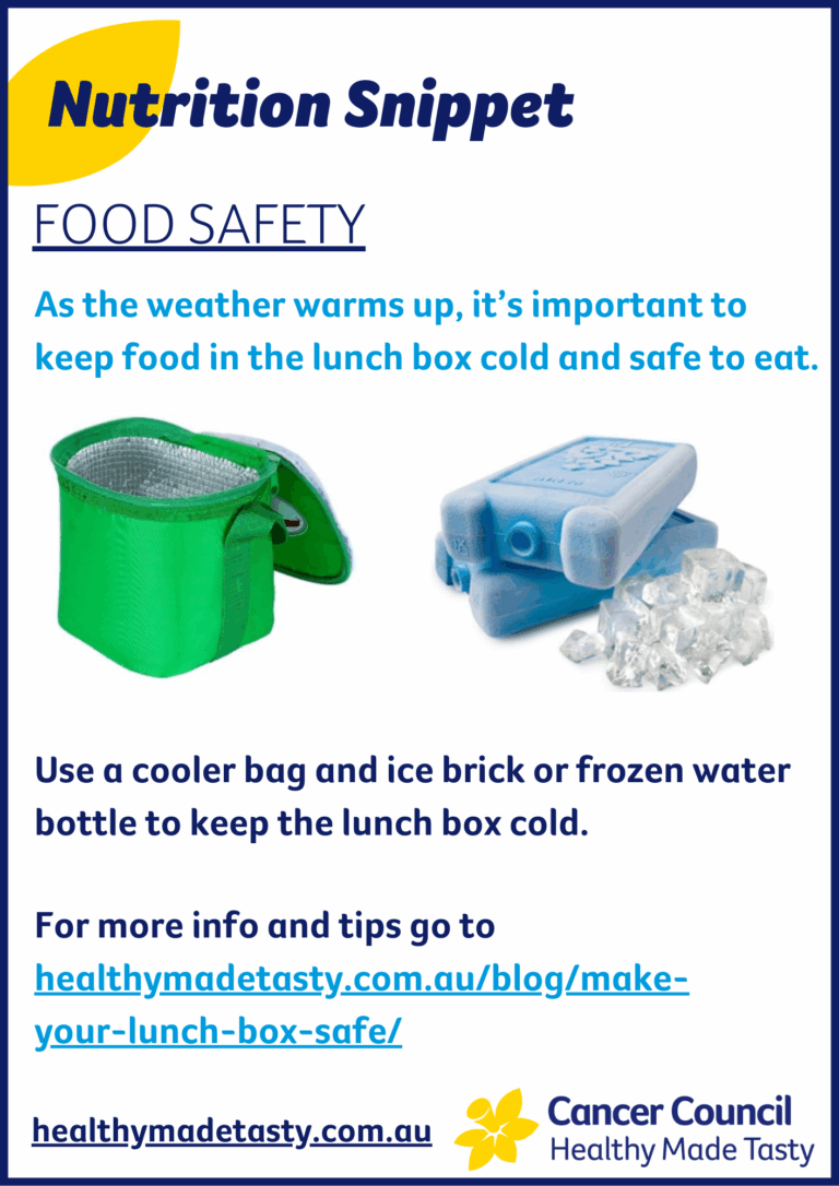 Food safety Nutrition Snippet