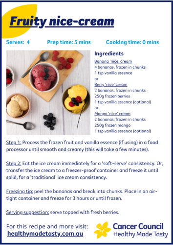 Fruity nice-cream recipe