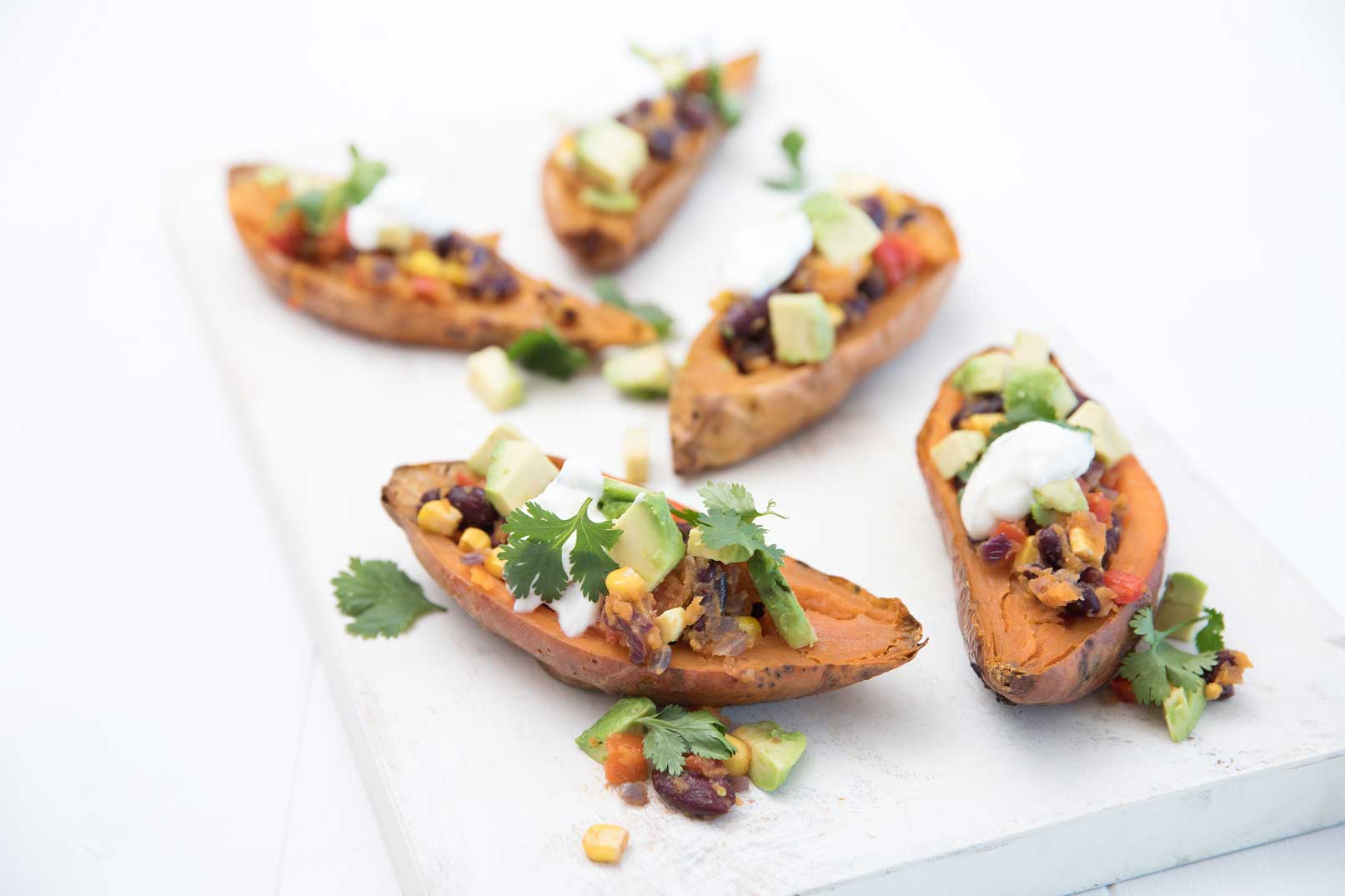 Mexican Baked Sweet Potato Recipe | Healthy Made Tasty