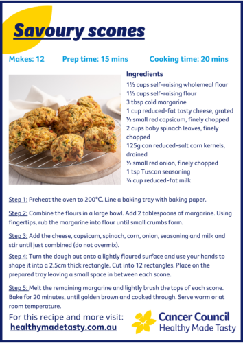 Savoury scone recipe